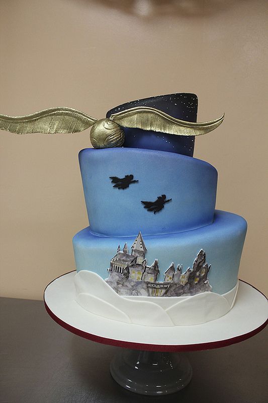 Harry Potter Wedding Cake..man I wish i had seen this way back when
