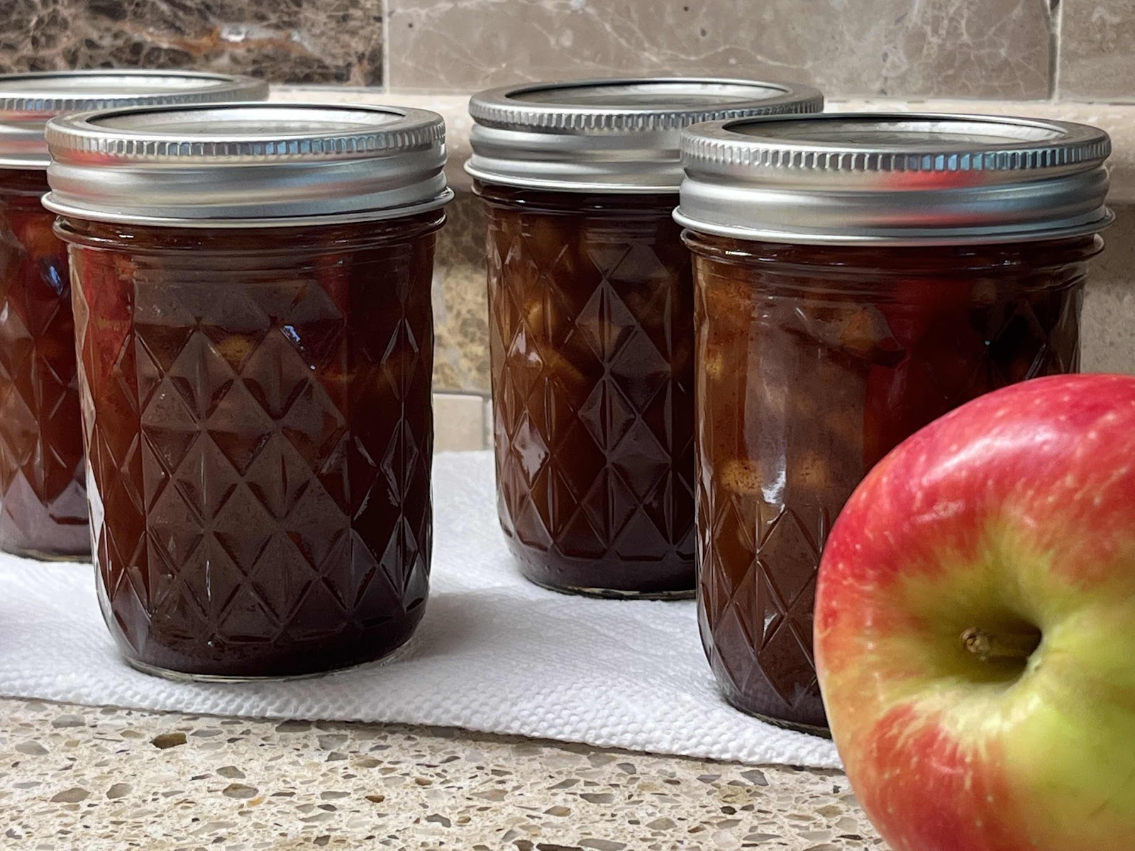 Recipe makes four jars