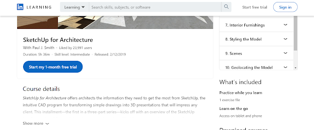 SketchUp for Architecture by LinkedIn Learning