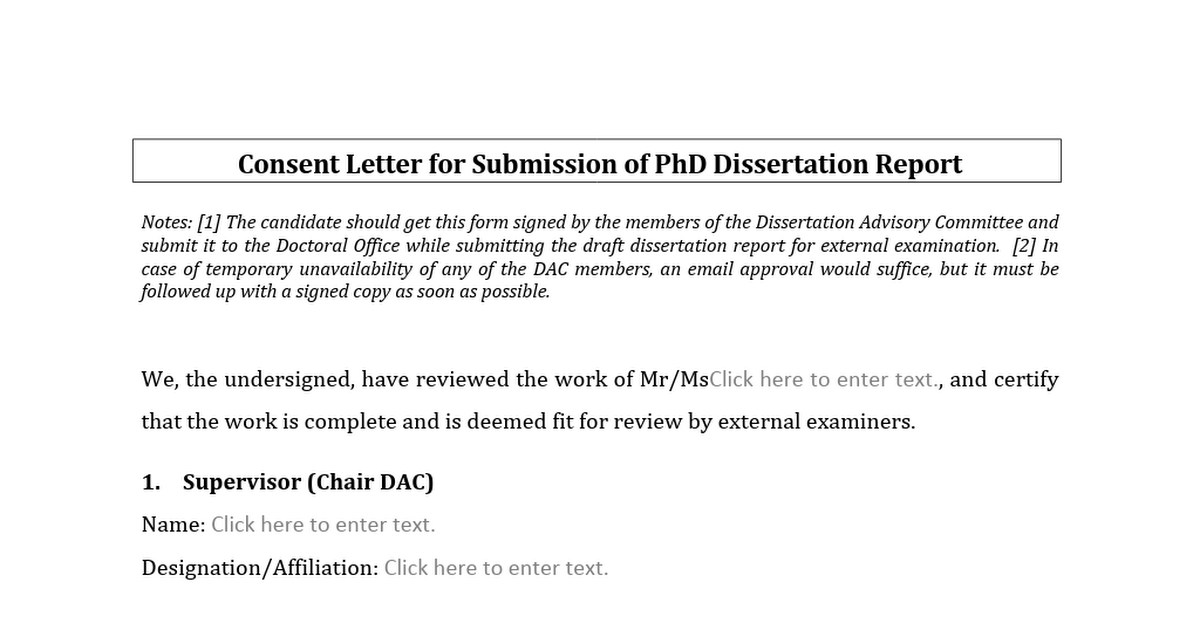 dissertation submission email