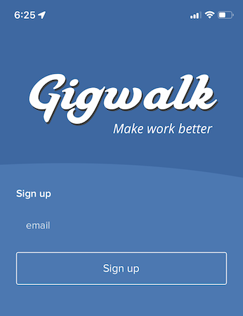 Gigwalk register