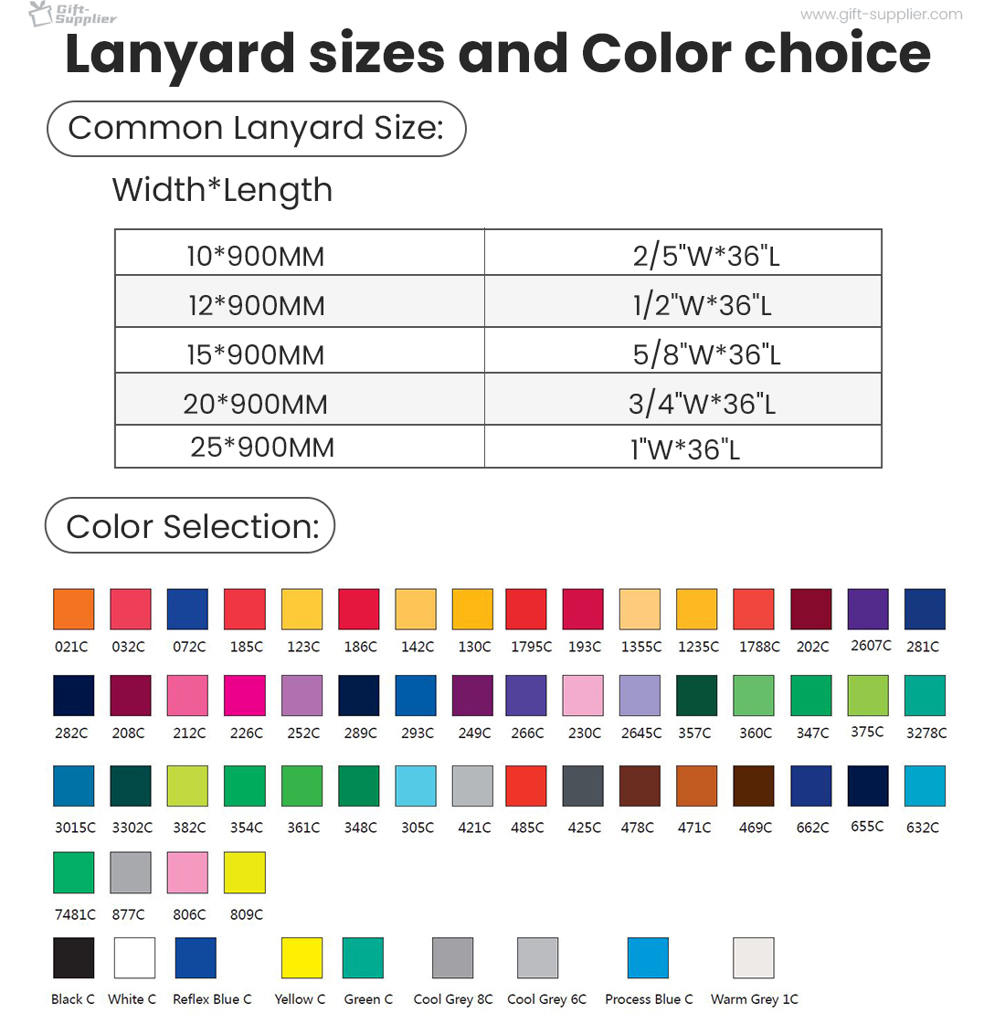 standard size custom lanyards gift