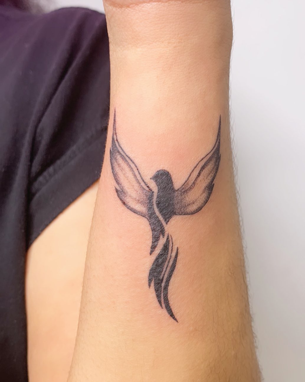 Small Phoenix Tattoos For Wrist