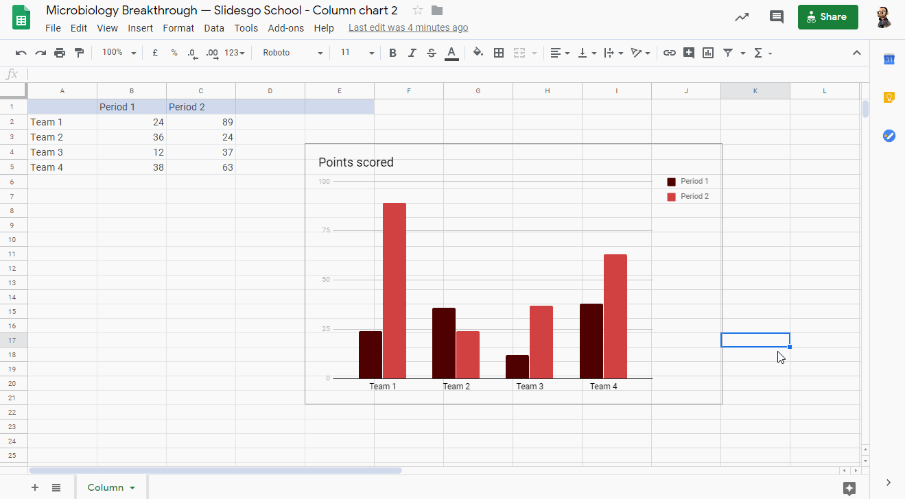 How to Make Charts in Google Slides - Tutorial