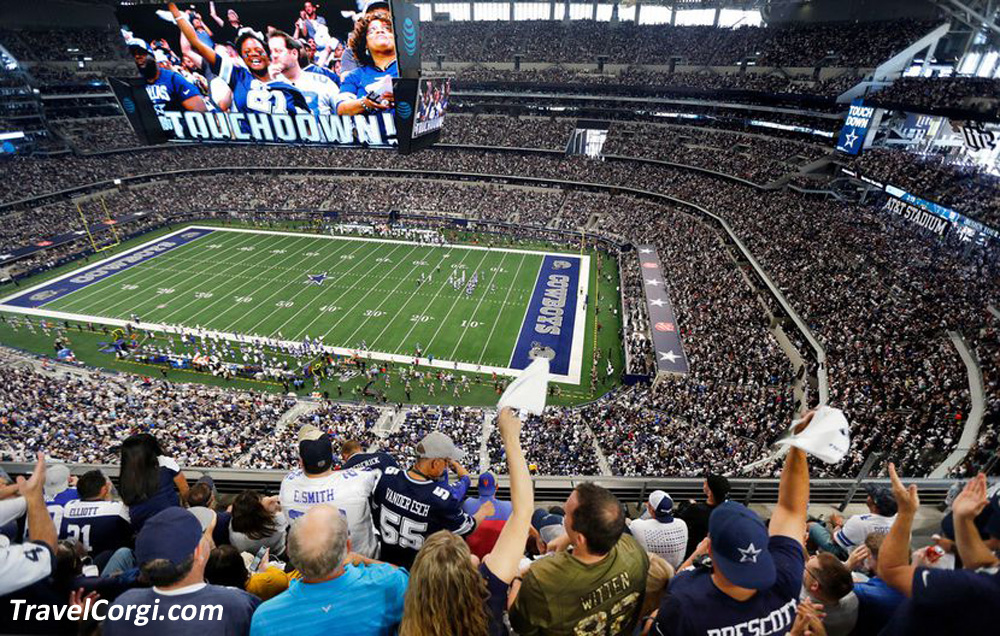 Watching A Game At  AT&T Stadium