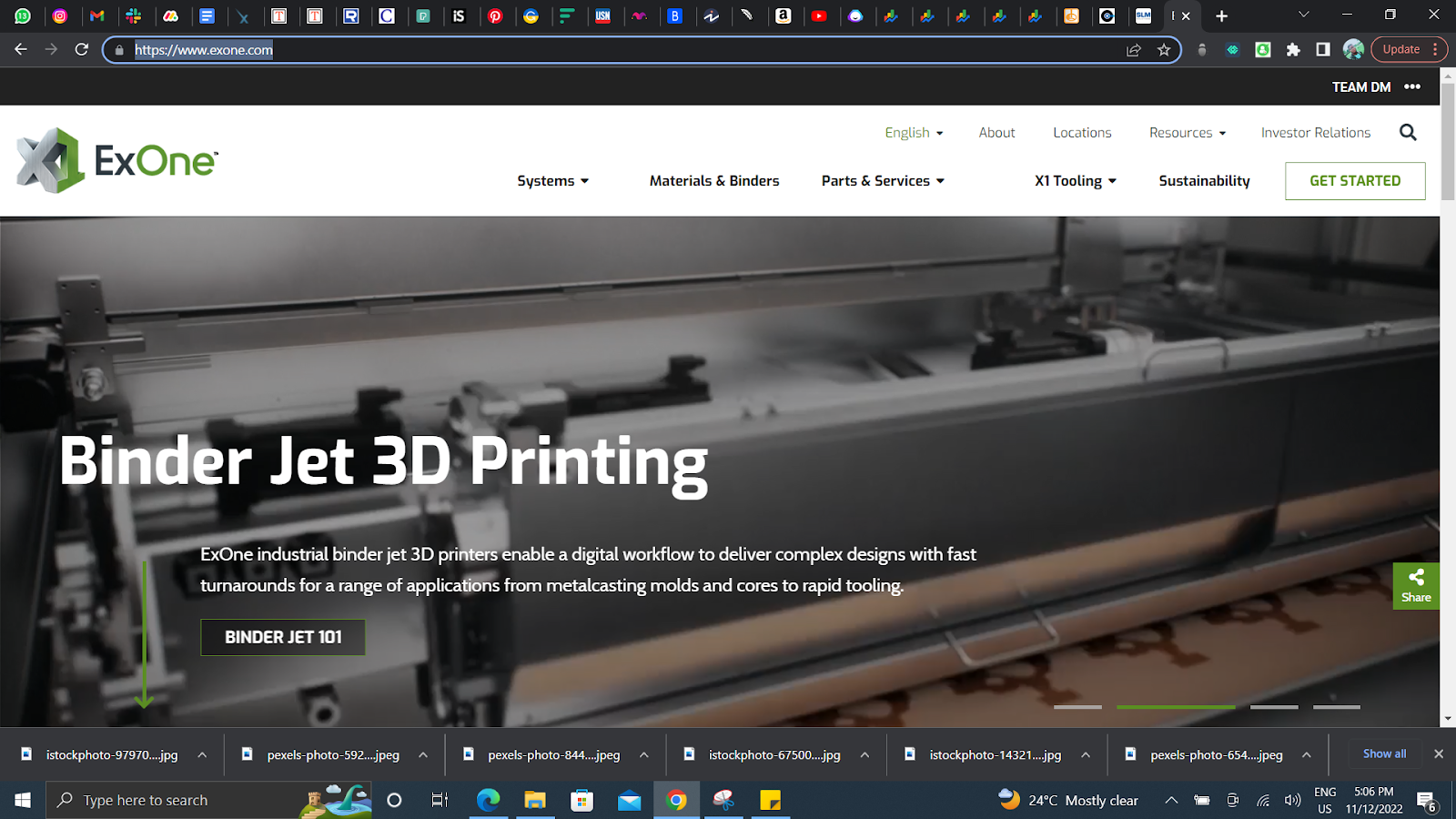 binderjet 3d printing 