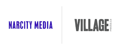 Logos for Narcity Media and Village Media