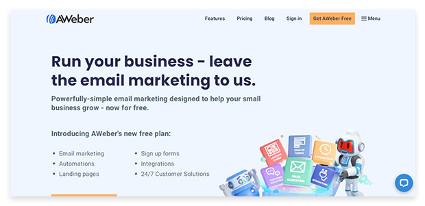 Best email platform software #7: AWeber