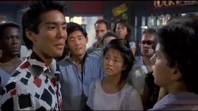Yuji Okumoto & Tamlyn Tomita in Karate Kid, Part II ...