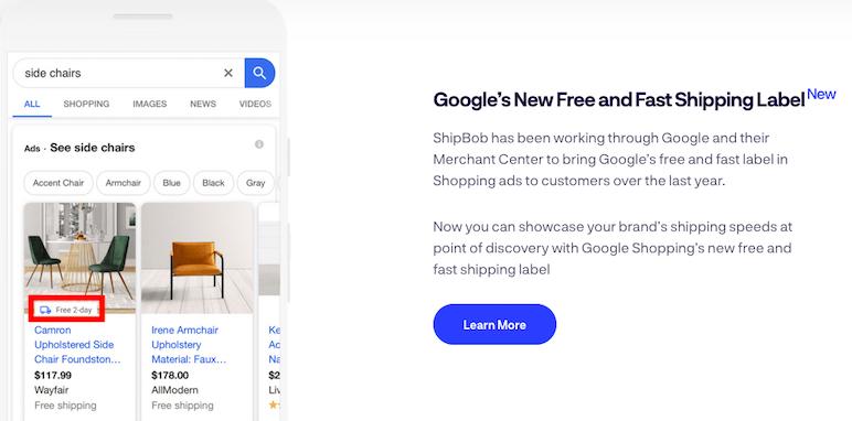 ShipBob - Google’s Free and Fast Shipping Label