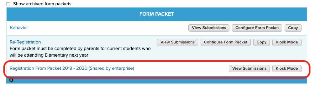 online forms with quickschools