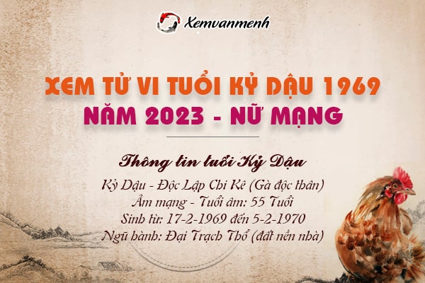 Xem tử vi tuổi Kỷ Dậu 1969 nữ mạng 