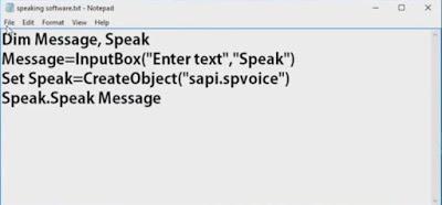 Speaking Software.Vbs नाम से और आपका बन गया Narrator Software. Speaking Software.Vbs नाम से और आपका बन गया Narrator Software.