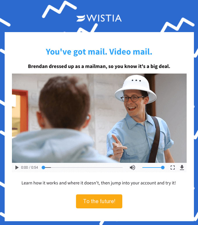 Wistia email example. 