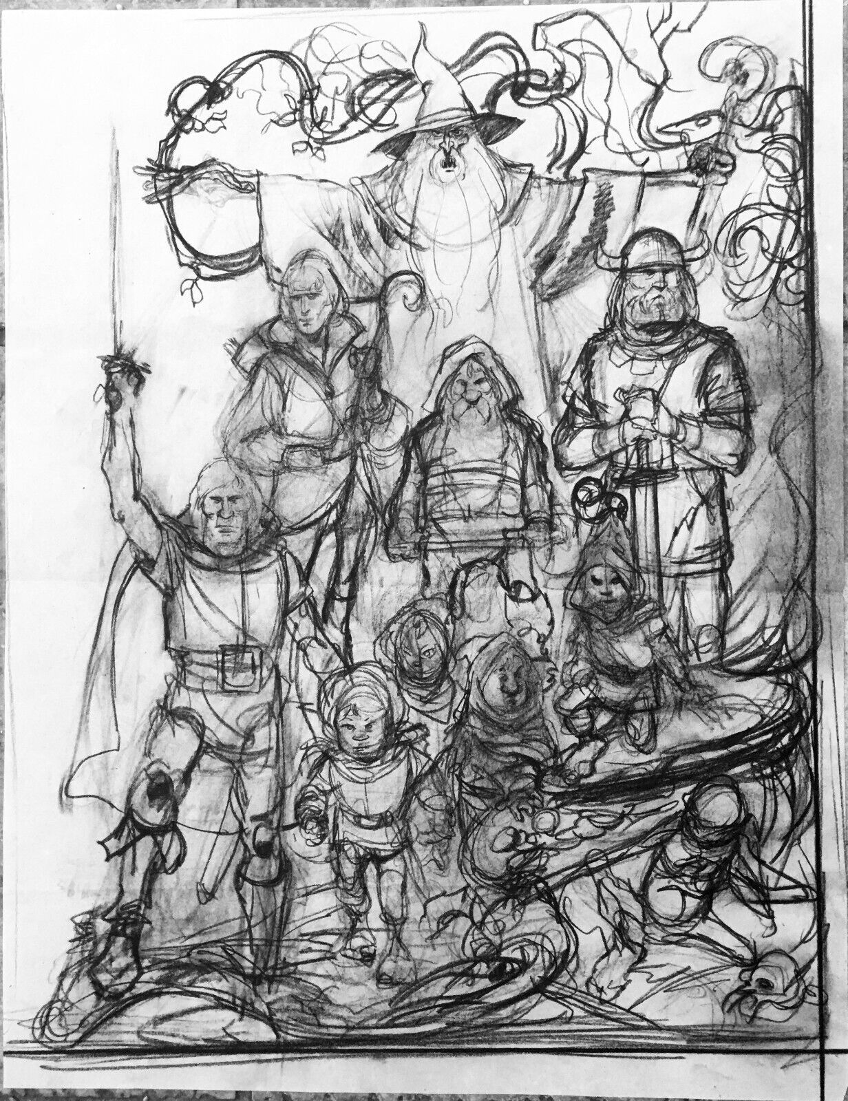 most valuable Lord of the Rings: RALPH BAKSHI'S ICONIC MIKE PLOOG ROUGH PROMOTIONAL ART