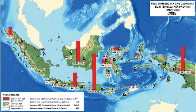 gambar peta cadangan tembaga di indonesia