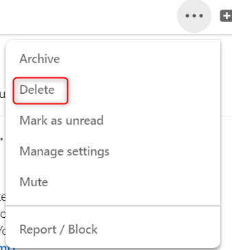 Delete entire conversation (desktop)