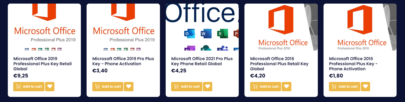 screenshot from RoyalCDKeys site