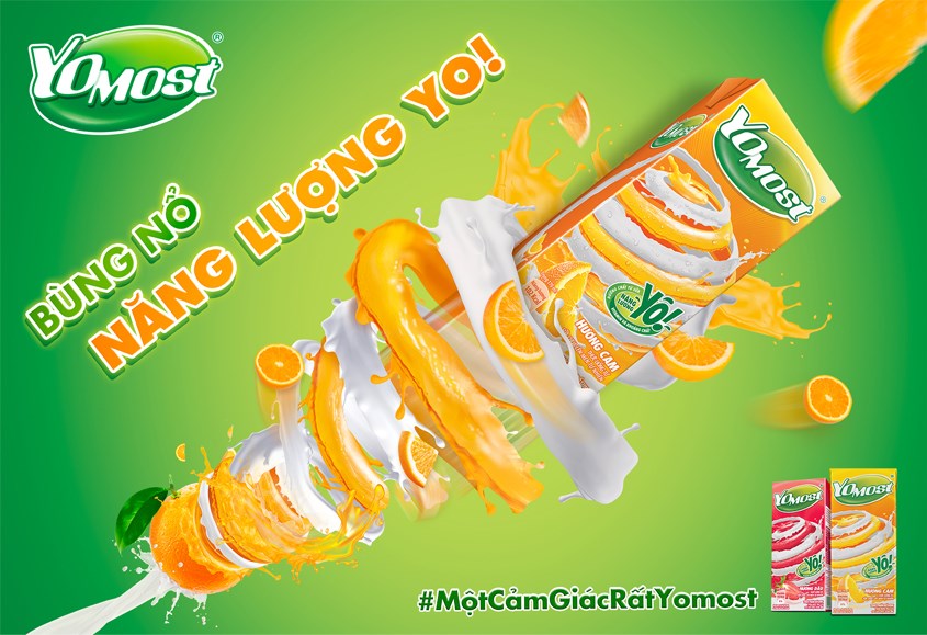 Logo đầy năng động trẻ trung của Yomost