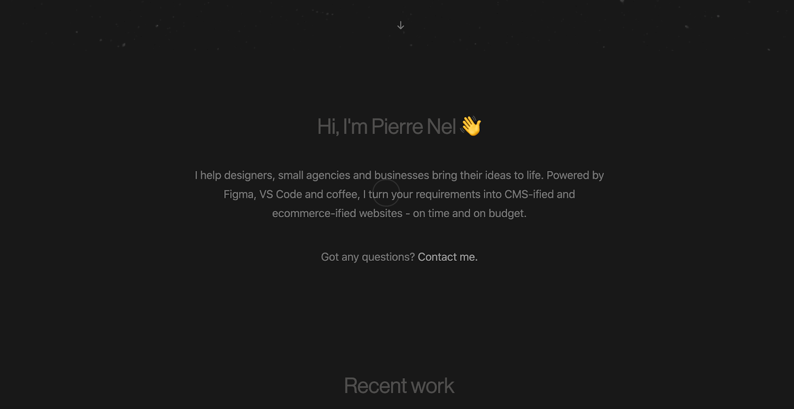 Web Developer Portfolio of Pierre Nel