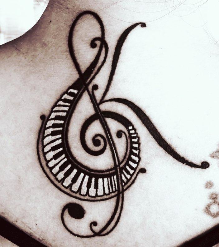 Music Notes on Neck