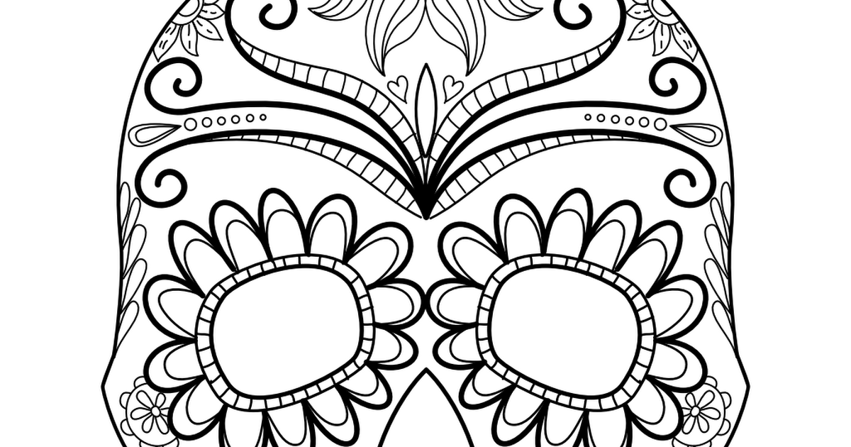 Download Halloween_Coloring_Page_Sugar_Skull.pdf - Google Drive