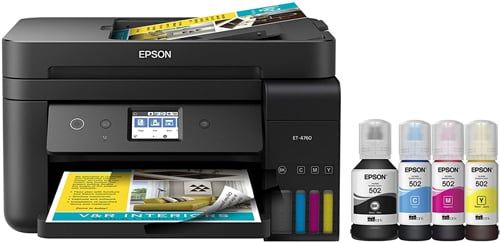 Best Mid-Range Epson Cartridge-Free Printer - Epson EcoTank ET-4760
