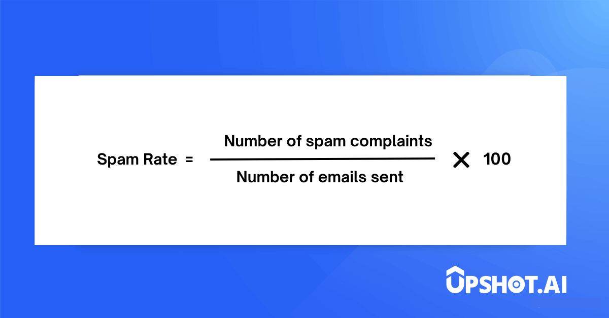 Email spam rate formula