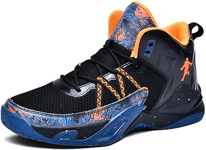 CJYFLOWER Basketball Shoes for High Top Breathable Non Slip Mens Basketball Shoes Running Trainers
