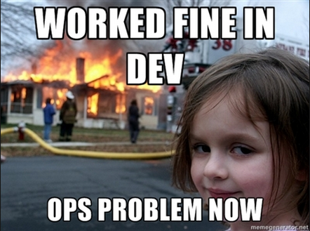 DevOps meme - worked fine in Development