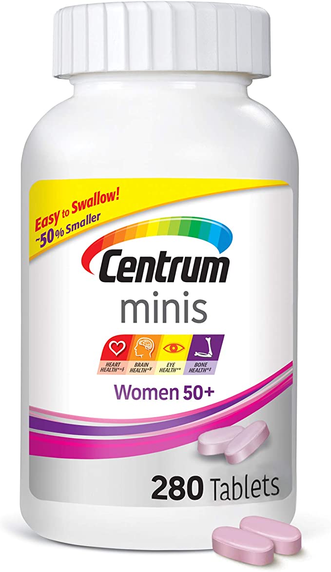 Centrum Minis Women 50+ (280 Count) Multivitamin/Multimineral Supplement Tablets