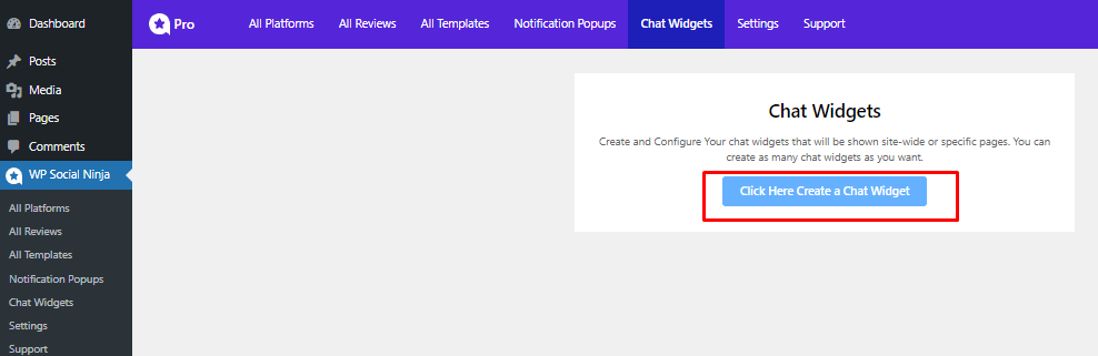 WP Social Ninja Chat Widget