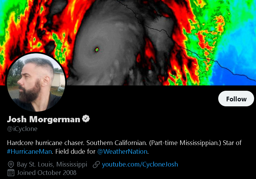 Josh Morgerman - Weather influencer