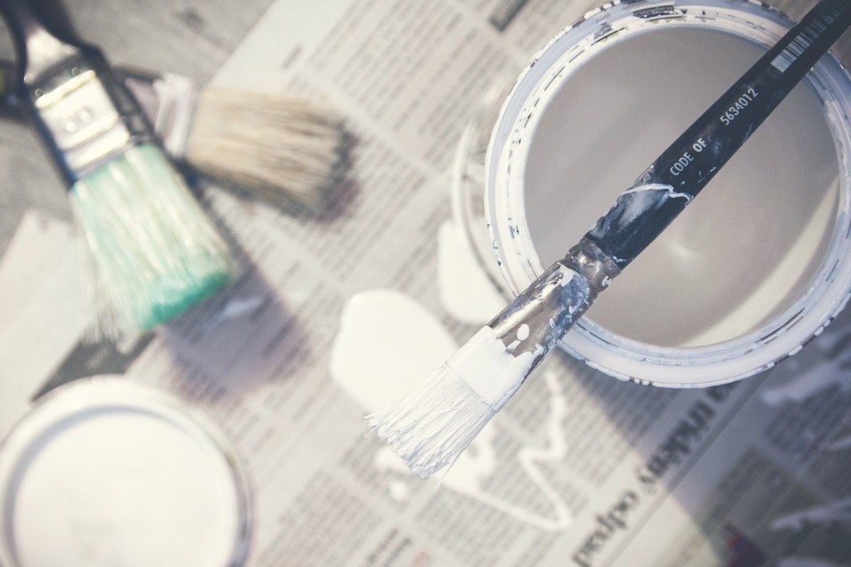 Paint, Brushes, Bucket, Paint Can, White