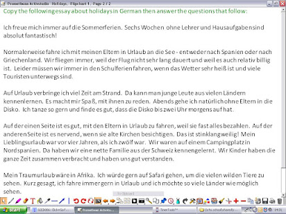 meine familie essay in german