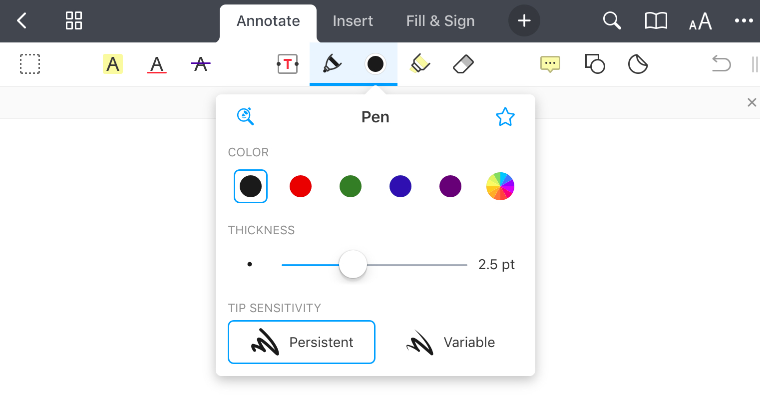 Draw on a PDF file - Readdle Knowledge Base