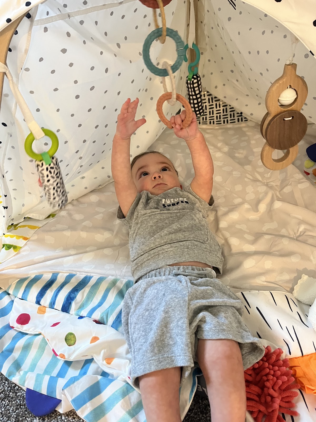 reaching and tracking activities for 5-month-old