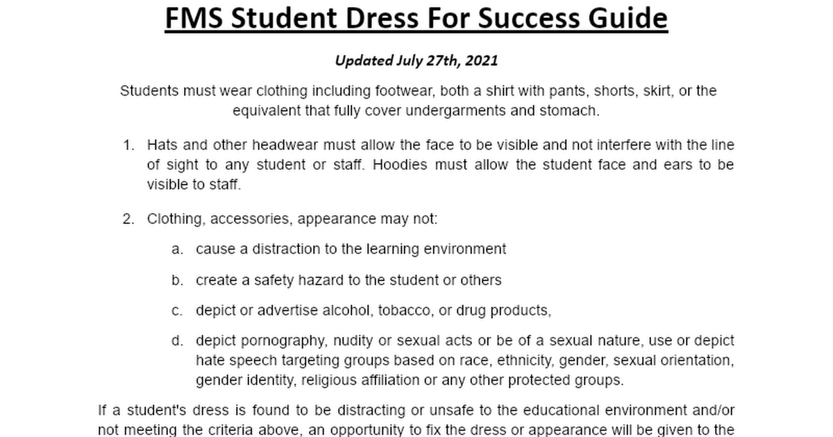 Student Dress and Appearance.docx