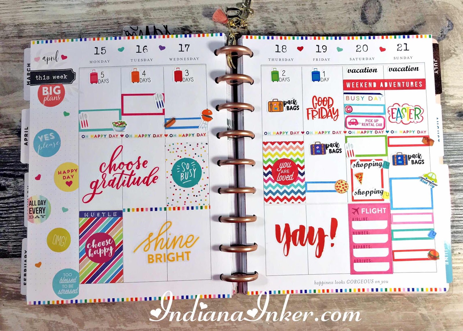 Days of The Week Cursive Script Planner Stickers – CheerfulPlannerGirl