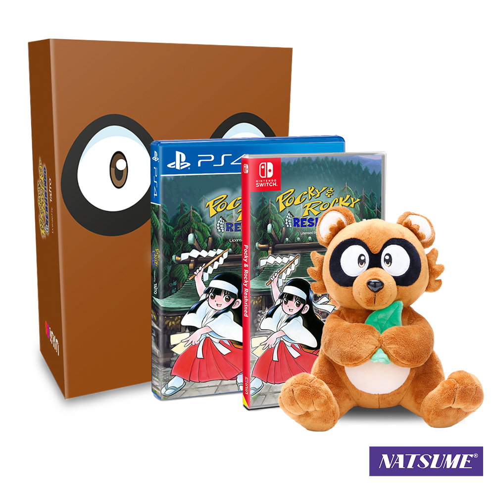 Collector's edition contents, including an adorable Rocky plush!