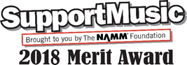 SupportMusic 2018 Merit Award Logo