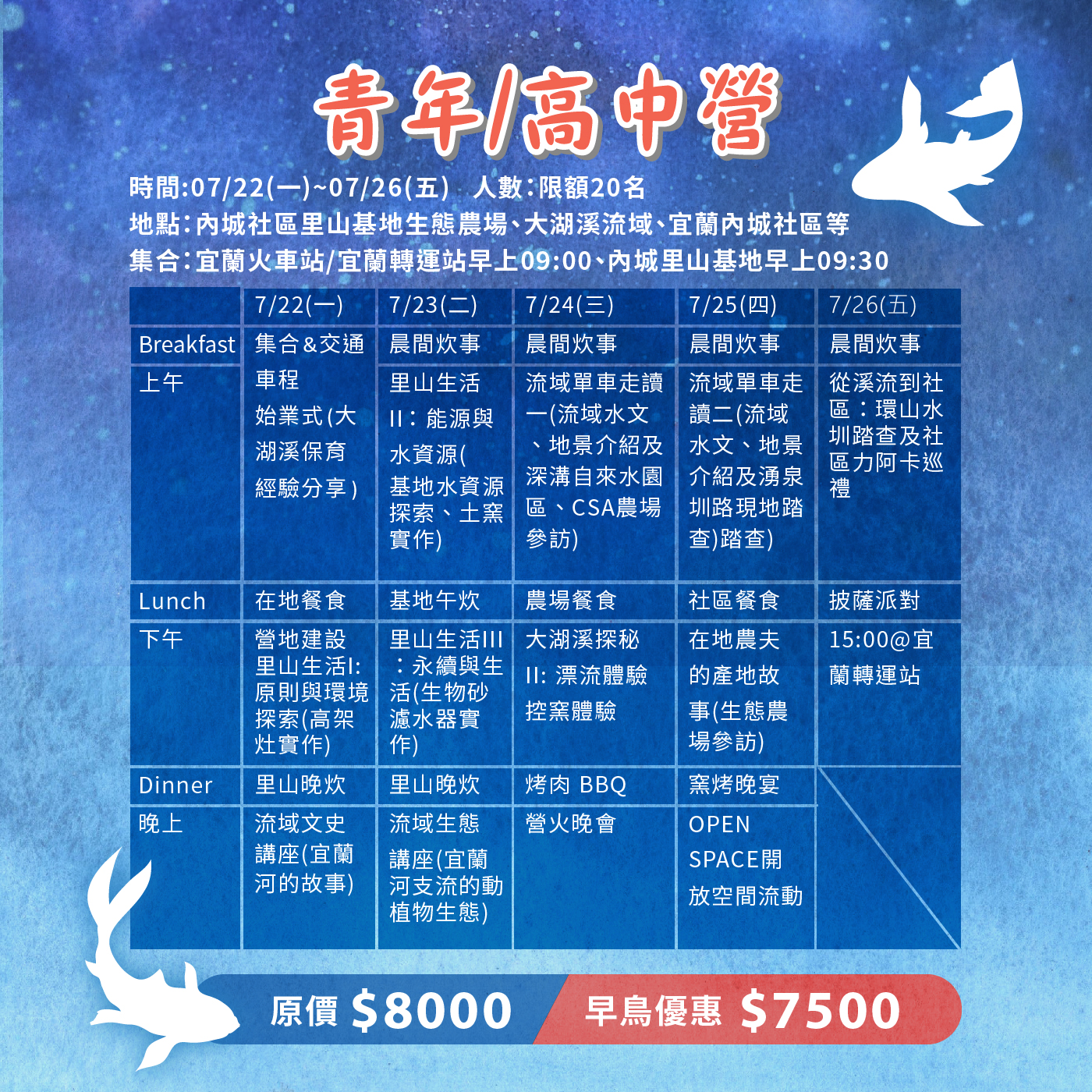 湖 溪 里 山 暑期生活體驗系列營隊 國小3 6年級探險營隊 環境資訊中心