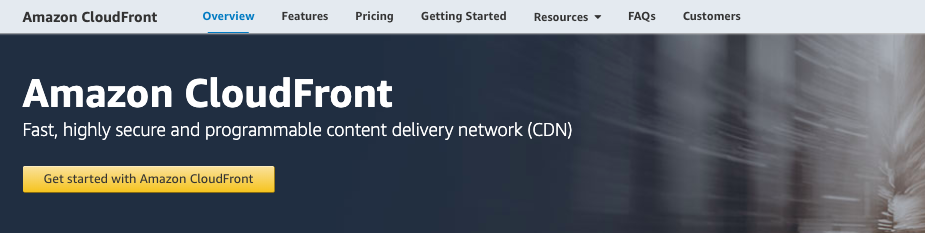 Amazon CloudFront cdn content delivery network