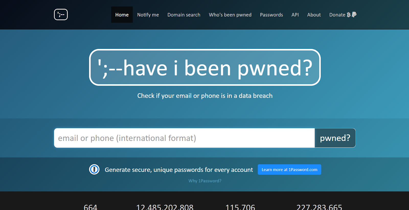 Have I Been Pwned?