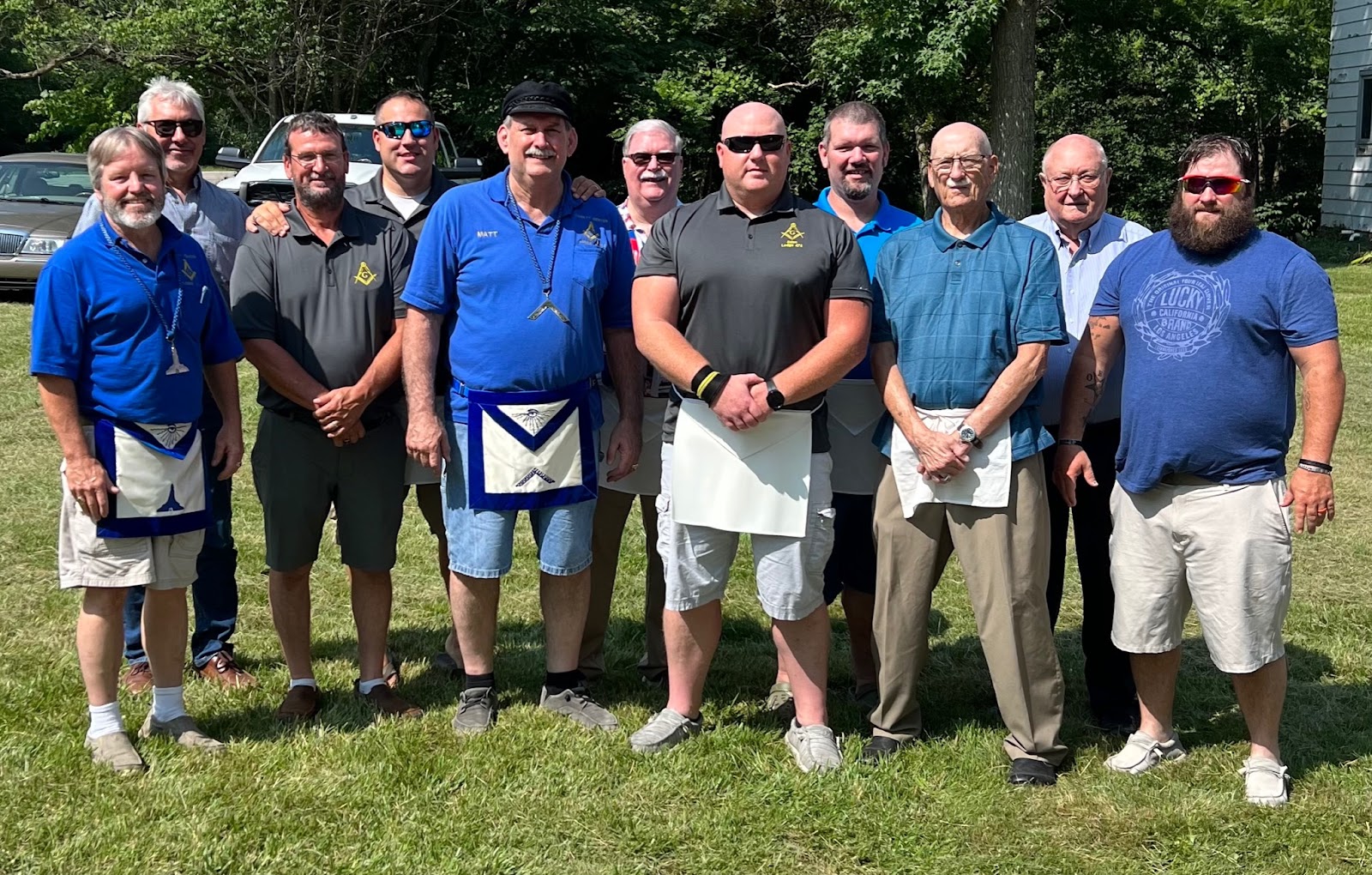 Image of Masons from Edon Lodge at the Liberty Center