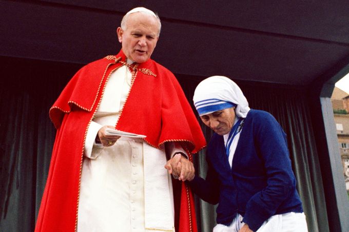 Mother Teresa and John Paul II, May 25, 1983. Credit: L'Osservatore Romano.