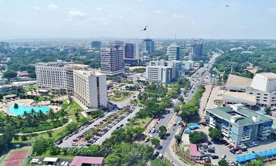 Thành phố trung tâm Ghana với mật độ giao dịch dày đặc