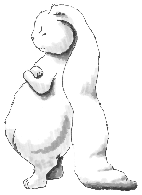 Preemptive Shun, bunny drawing, illustration, humor, funny