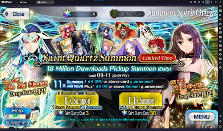 Fate/Grand Order Ooku Rerun and 18Mil Downloads Campaign Guide