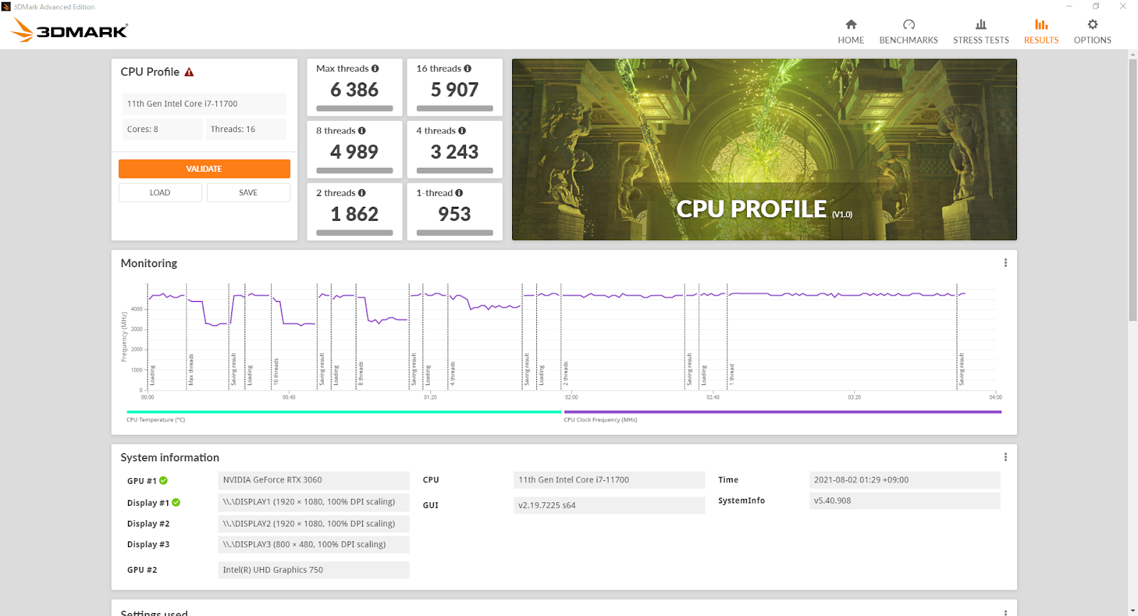 CPU PROFILE